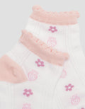 Kidz Too Flower Strawberry Girls Socks