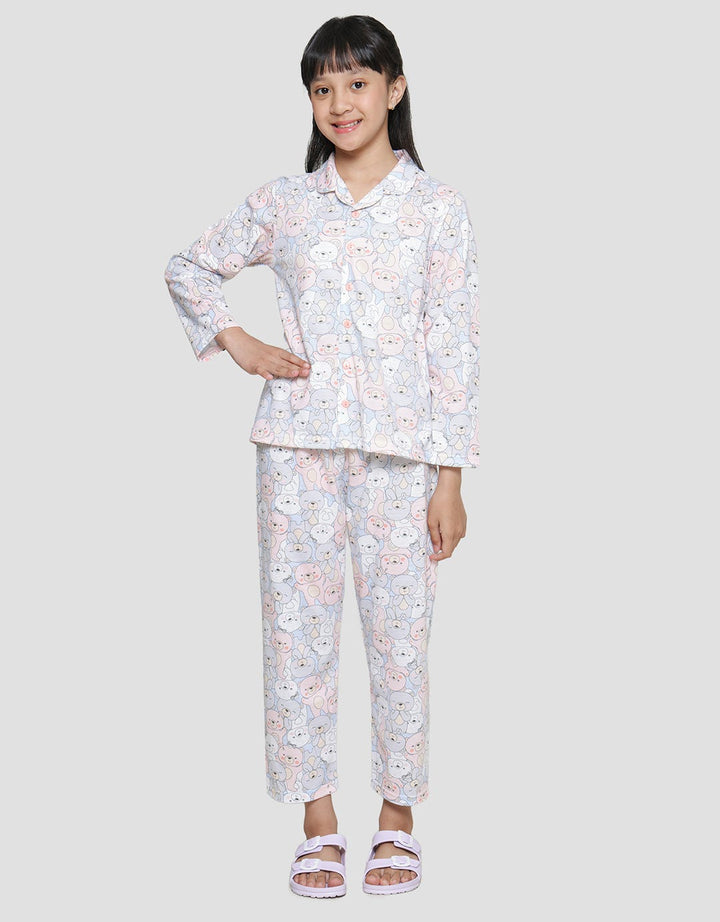 Kidz Too Print Cute Bear 1 Set Girls Sleepwear