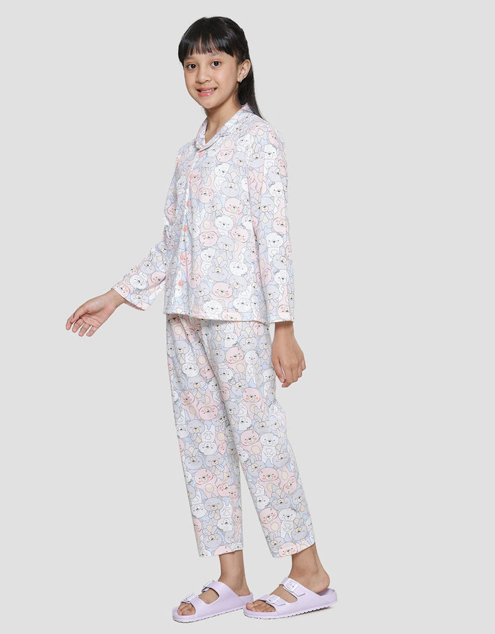 Kidz Too Print Cute Bear 1 Set Girls Sleepwear