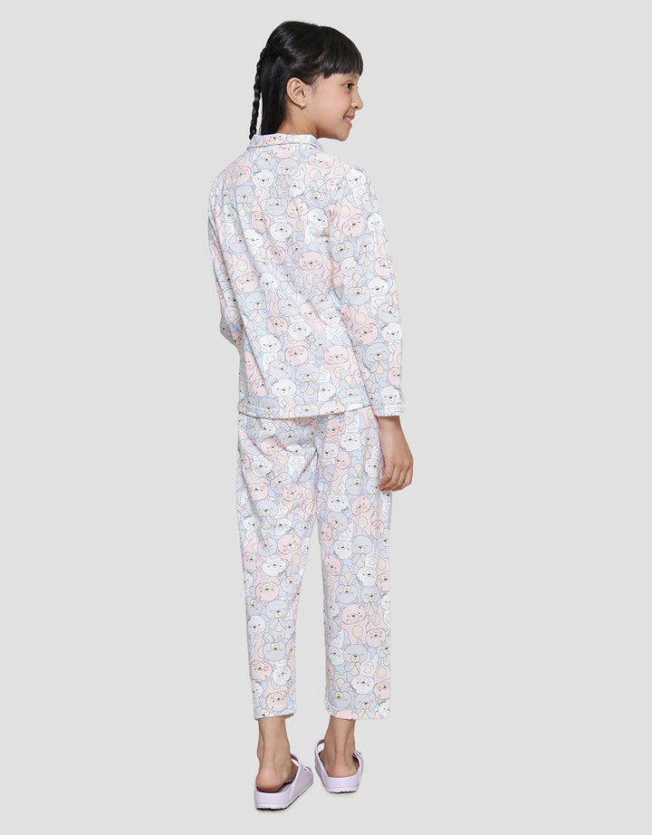 Kidz Too Print Cute Bear 1 Set Girls Sleepwear