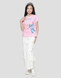 Disney One Of A Kind Stitch Kaos Lengan Pendek Anak Perempuan