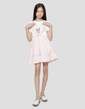 Disney Minnie Love Combi Woven Midi Dress Anak Perempuan