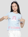 Character Rib My Melody Girls Short Sleeve T-shirt