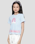 Character Rib My Melody Girls Short Sleeve T-shirt