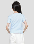 Character Rib My Melody Girls Short Sleeve T-shirt