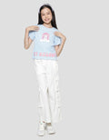 Character Rib My Melody Girls Short Sleeve T-shirt