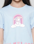 Character Rib My Melody Girls Short Sleeve T-shirt
