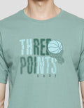 T Zone Three Points Shot Kaos Lengan Pendek Pria
