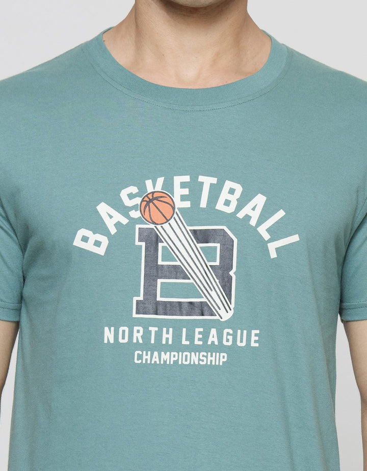 T Zone Sport SHBT Kaos Print Pria