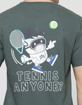 T Zone Tennis Cartoon Casual Men's T-Shirt