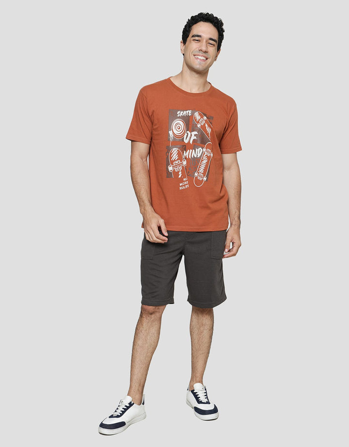 T Zone Skate Of Mind Kaos Casual Pria