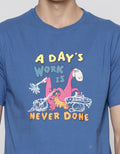 T Zone Flinstone Never Done Men's T-Shirt