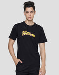 T Zone Flinstone Print Kaos Casual Pria
