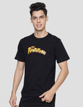 T Zone Flinstone Print Kaos Casual Pria