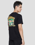 T Zone Flinstone Print Kaos Casual Pria