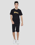 T Zone Flinstone Print Kaos Casual Pria