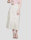 Nevada Woven Open Side Pocket Women's Midi Skirt