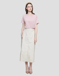 Nevada Woven Open Side Pocket Women's Midi Skirt