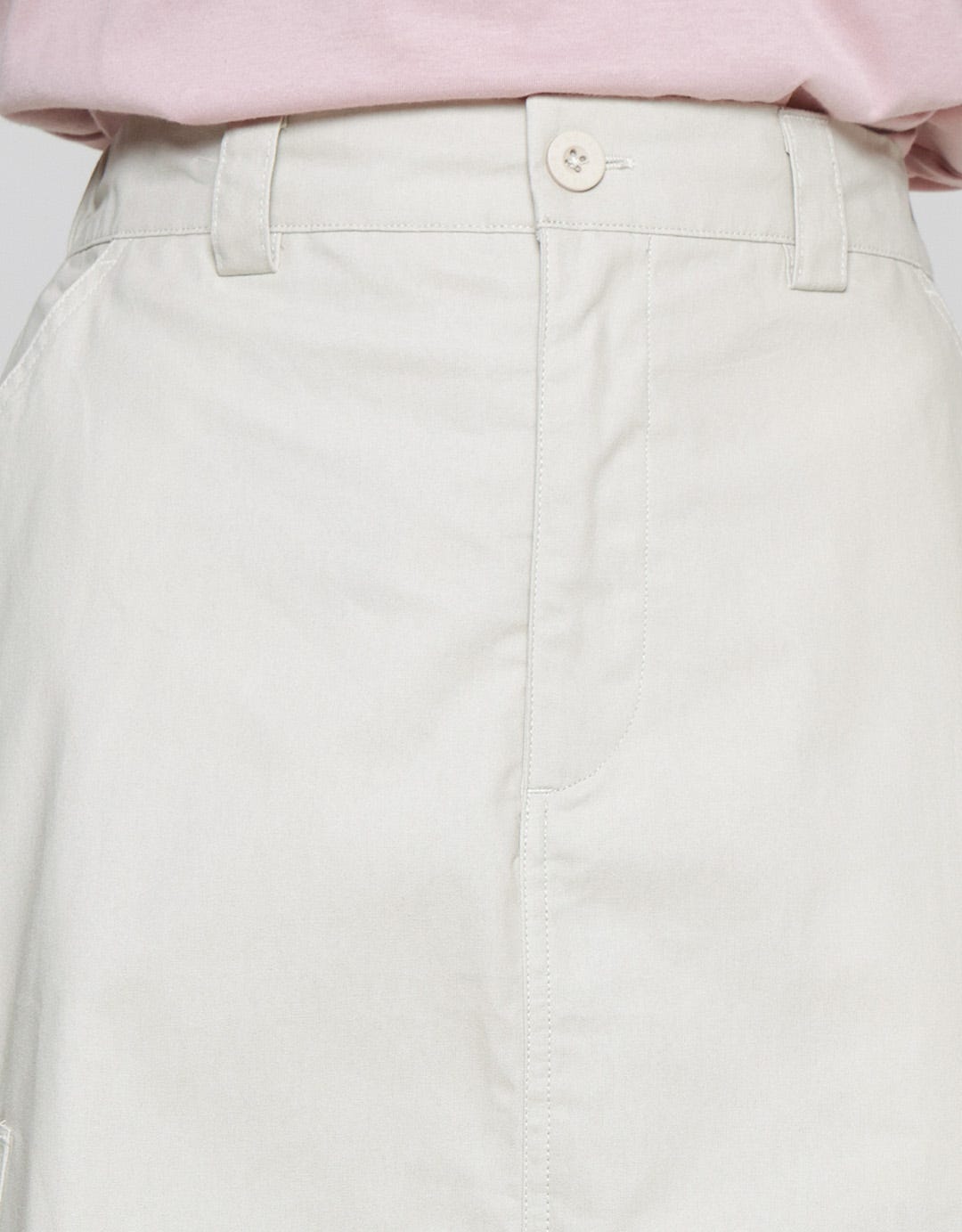 Nevada Woven Open Side Pocket Rok Midi Wanita