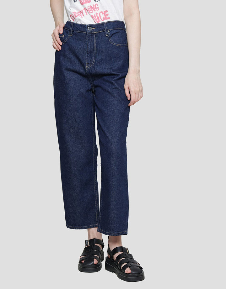 Nevada Wide Leg Raw Denim Celana Panjang Wanita