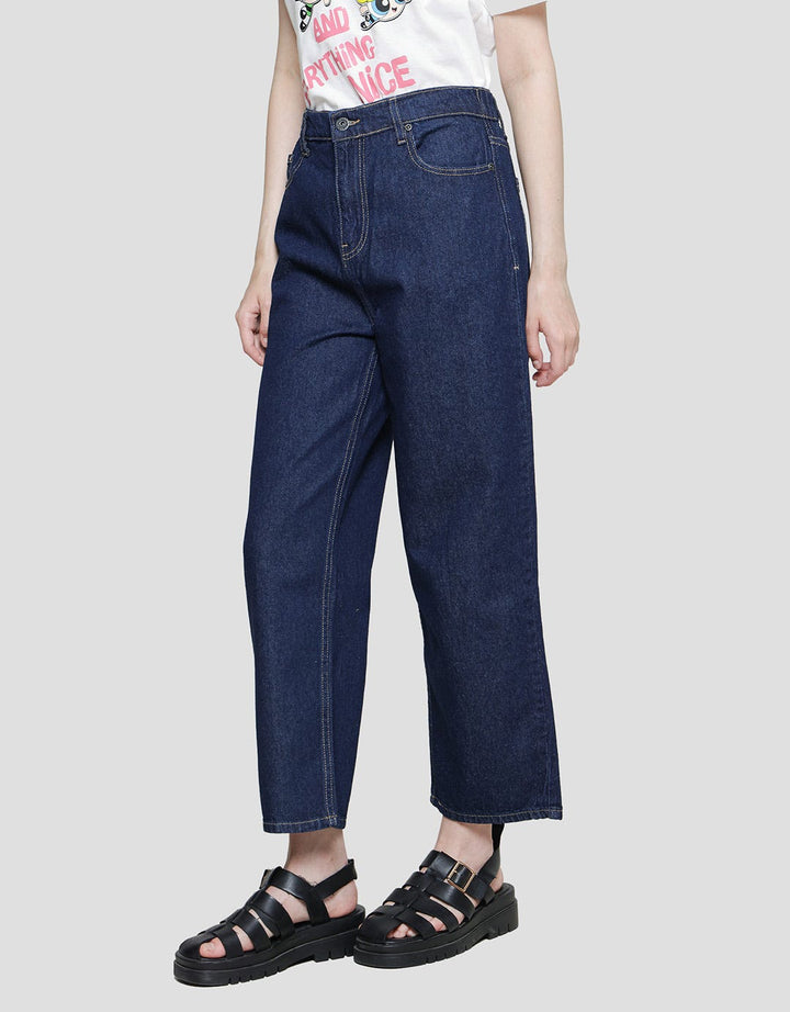 Nevada Wide Leg Raw Denim Celana Panjang Wanita