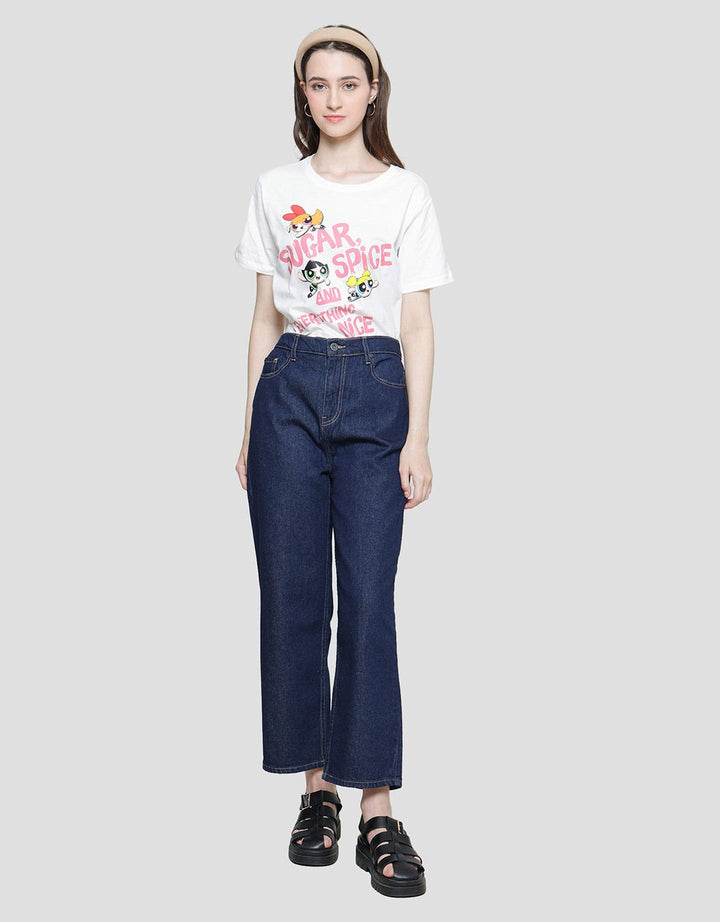 Nevada Wide Leg Raw Denim Celana Panjang Wanita