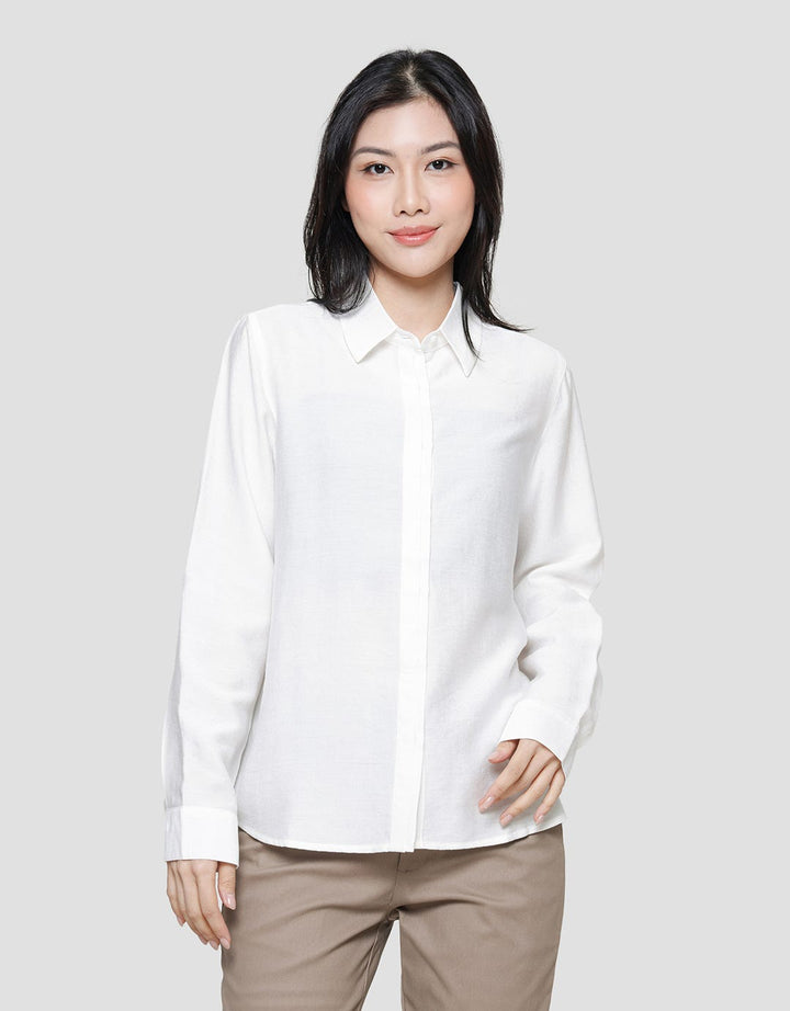Connexion Clap Button Boneo Blouse Lengan Panjang Wanita