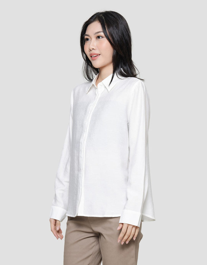 Connexion Clap Button Boneo Blouse Lengan Panjang Wanita