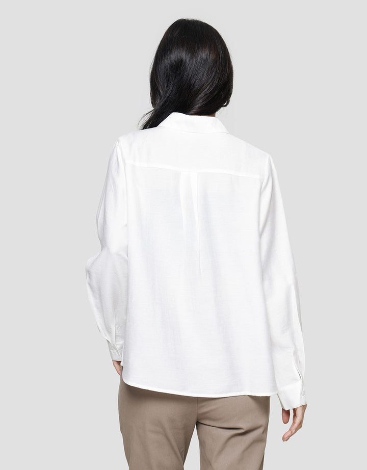 Connexion Clap Button Boneo Blouse Lengan Panjang Wanita