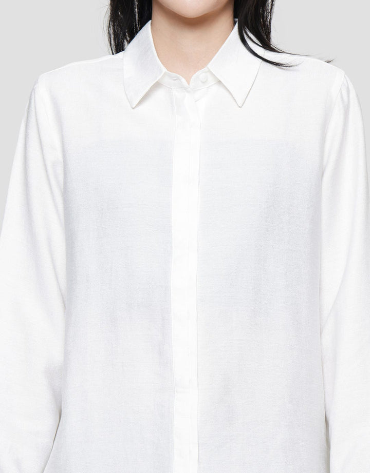 Connexion Clap Button Boneo Blouse Lengan Panjang Wanita