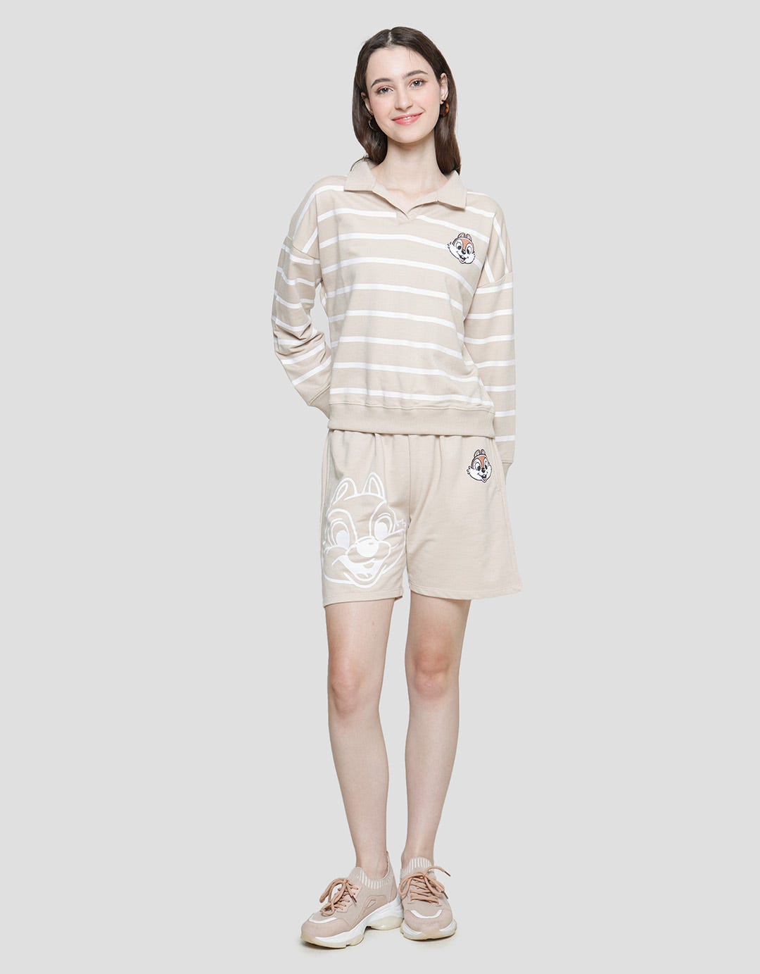 Disney Chip N Dale Collar Sweater Women