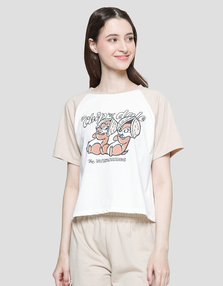 Disney Chip N Dale Women's Raglan T-Shirt