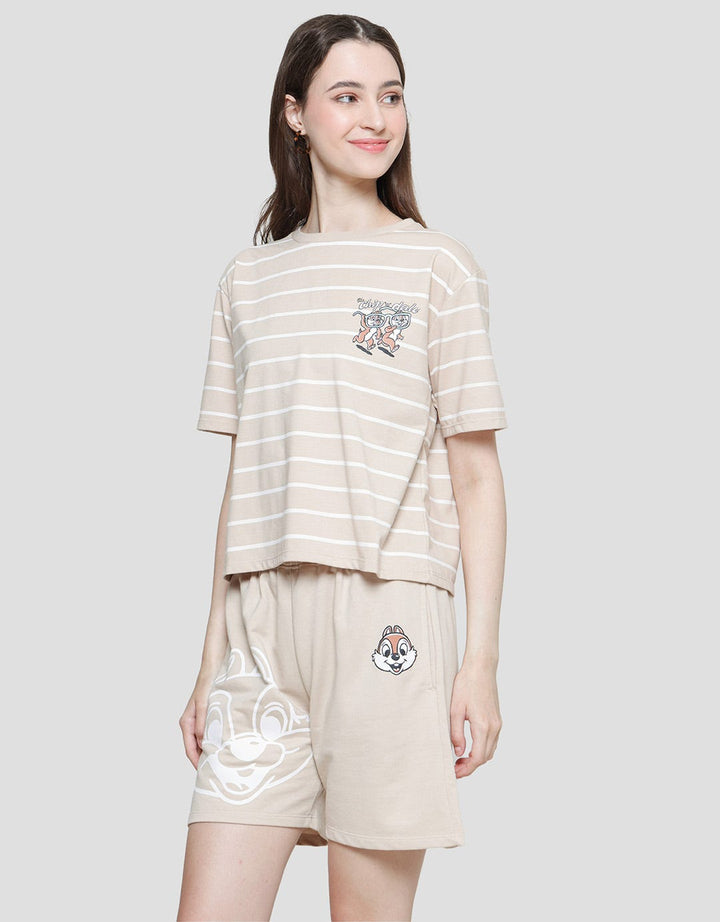 Disney Chop N Dale Stripe Women's T-Shirt