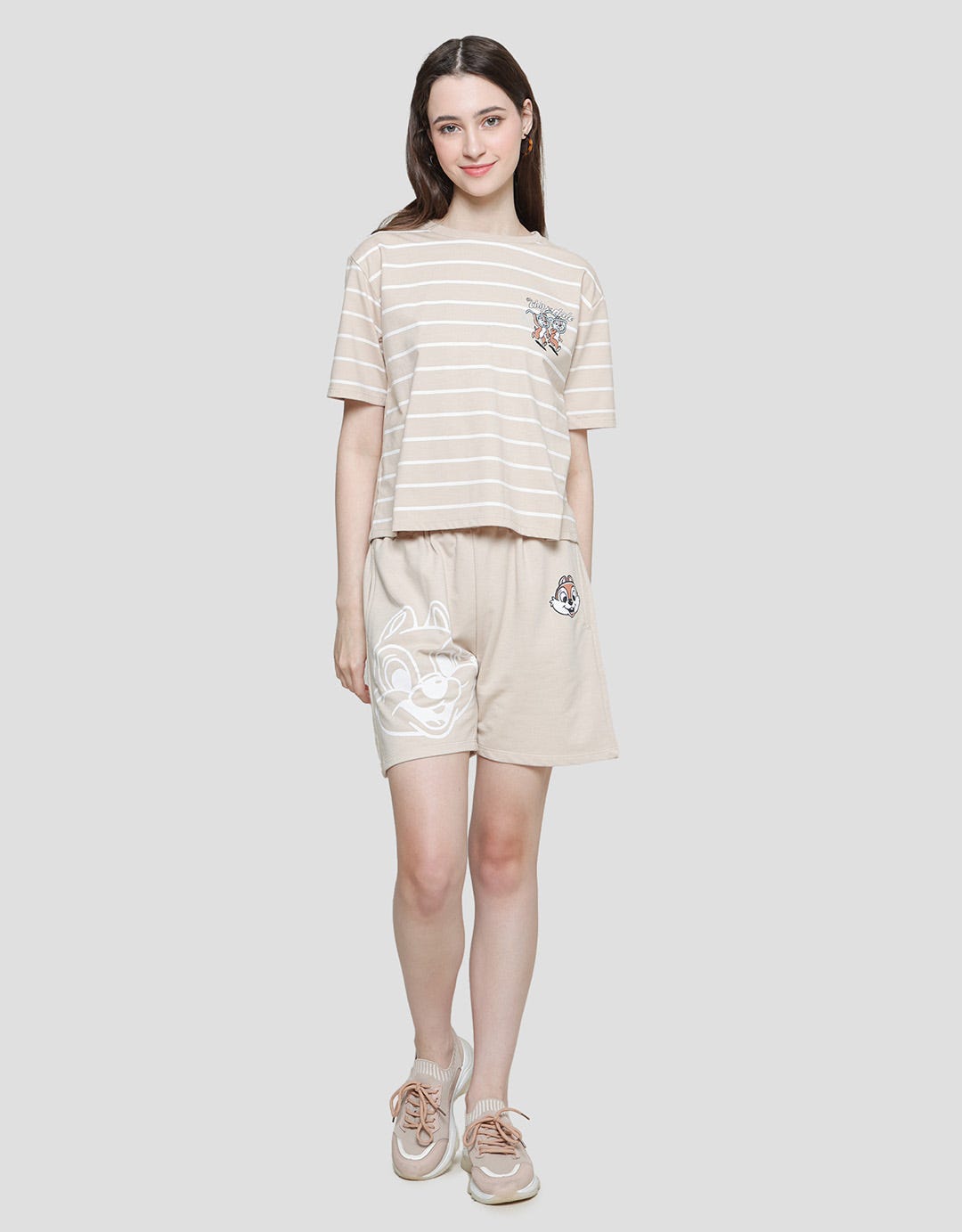 Disney Chop N Dale Stripe Women's T-Shirt