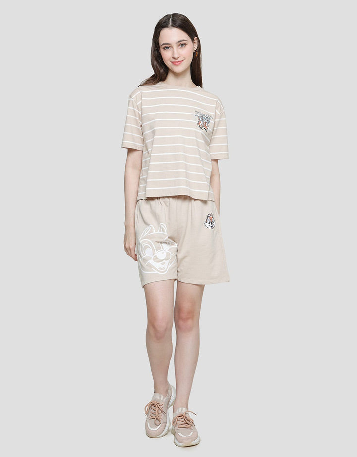 Disney Chop N Dale Stripe Women's T-Shirt