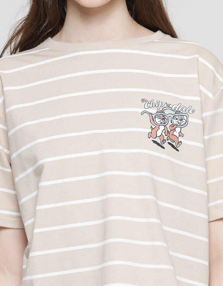 Disney Chop N Dale Stripe Women's T-Shirt