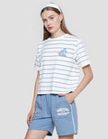 Disney Stripe Boxy Print Monster Inc Women's T-Shirt
