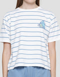 Disney Stripe Boxy Print Monster Inc Women's T-Shirt