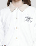Disney Collar Print Chip N Dale Women's Varsity Jacket