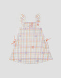 Little M Square Flower Midi Dress Anak Perempuan