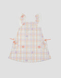 Little M Square Flower Midi Dress Anak Perempuan