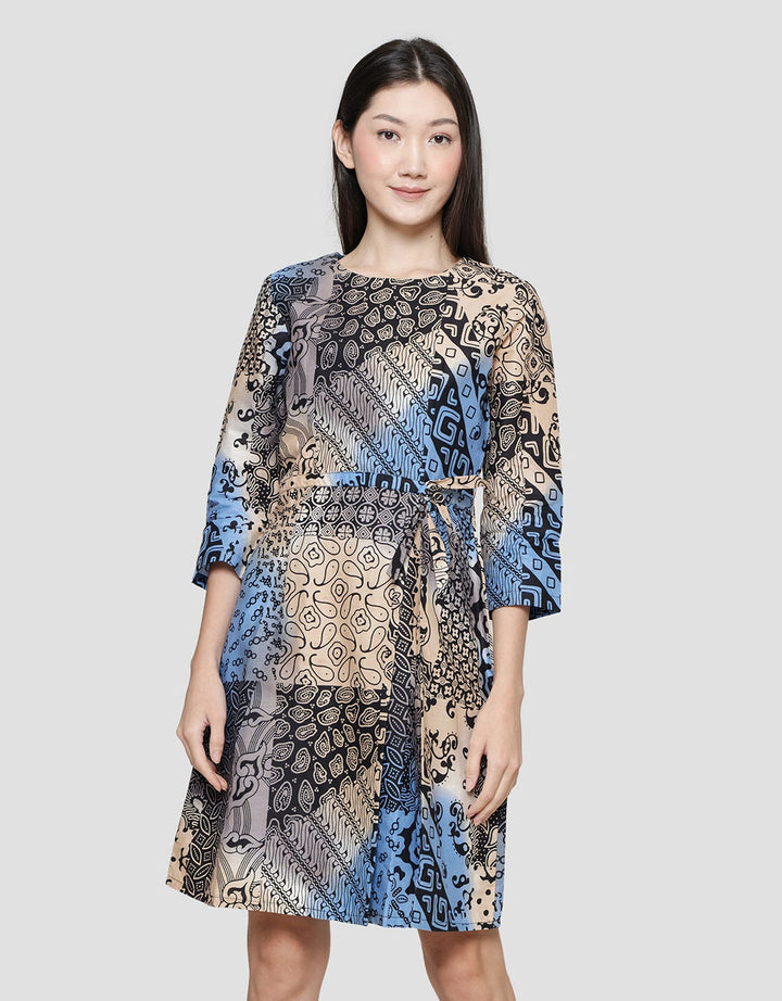 Arjuna Weda Women's Rainbow Patchwork Sackdress
