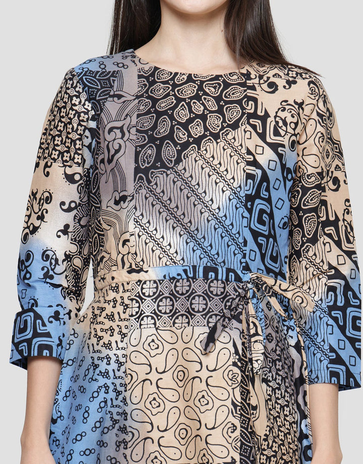 Arjuna Weda Women's Rainbow Patchwork Sackdress