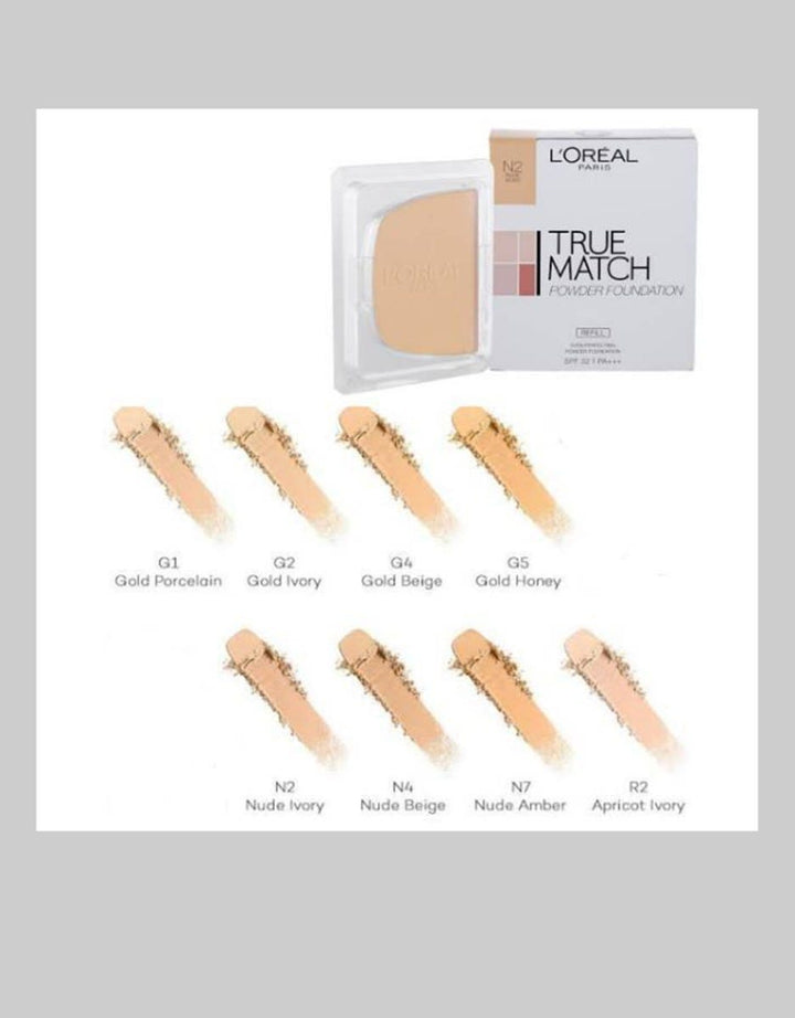 L'Oreal Paris True Match Powder Foundation Two Way - G2 Gold Ivory