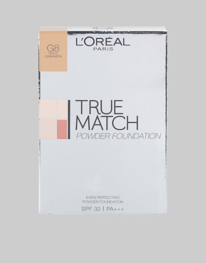 "L'Oreal Paris True Match Powder Foundation Two Way - G8 Gold Cinnamon "