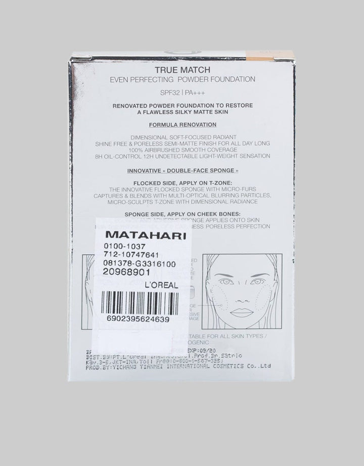 "L'Oreal Paris True Match Powder Foundation Two Way - G8 Gold Cinnamon "