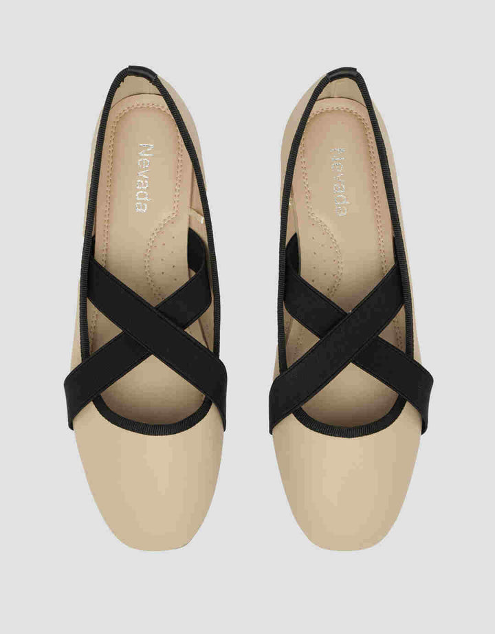 Nevada Mary Jane Sepatu Slip On Wanita