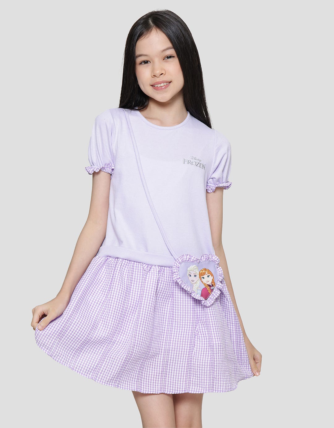 Disney Sling Pocket Frozen Midi Dress Anak Perempuan