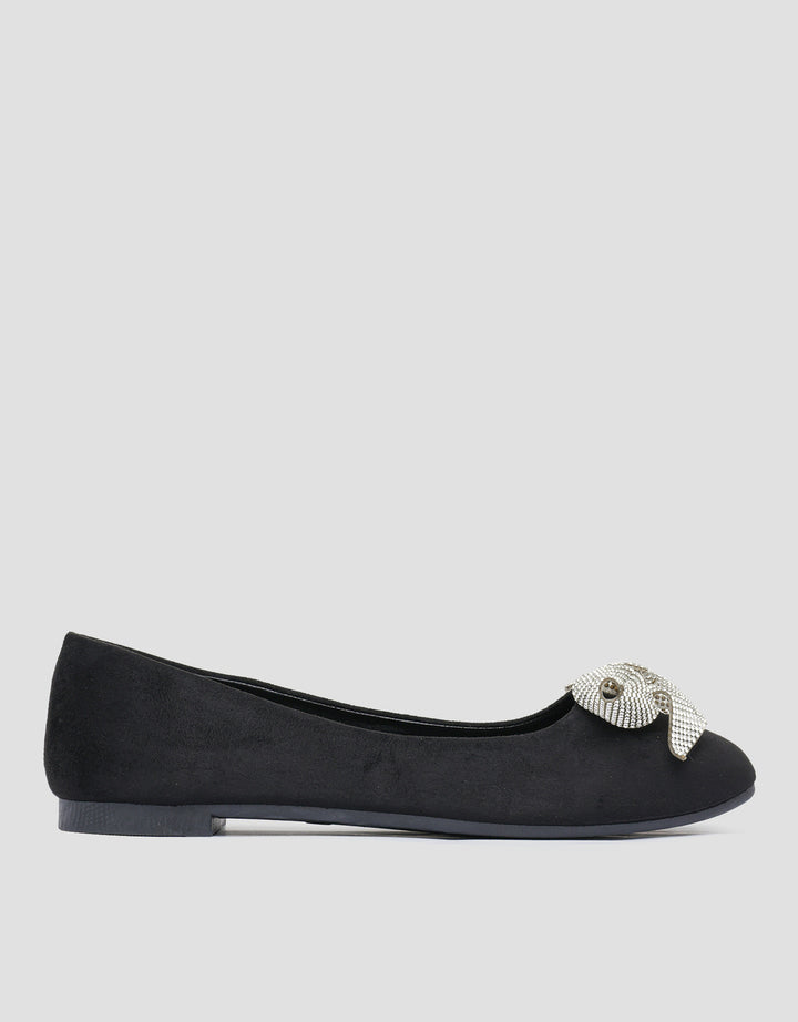 Connexion Shining Ribbon Ballerina Sepatu Wanita