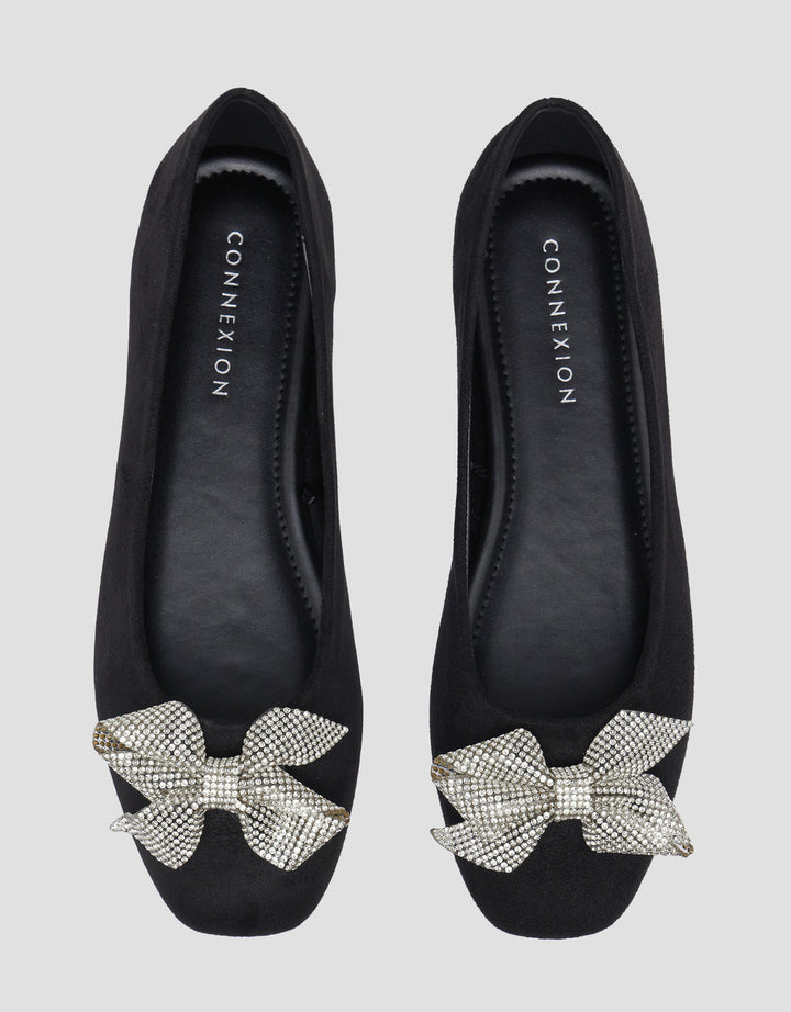 Connexion Shining Ribbon Ballerina Sepatu Wanita